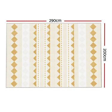 Artiss Floor Rugs 200x290cm Washable Area Mat Large Carpet Soft Short Pile Ella